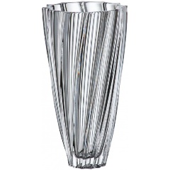 Изображение товара Ваза CRYSTAL BOHEMIA SCALLOP 30,5 см прозрачная стеклянная для цветов