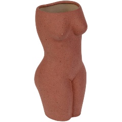 Изображение товара Керамическая ваза для цветов Body Black 23 см женская фигура дизайн