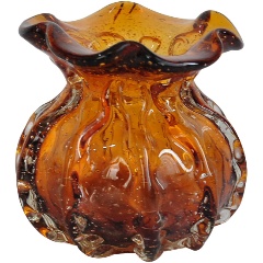 Изображение товара Ваза Gipfel Amber 12х12 см., стекло, янтарный (43169)