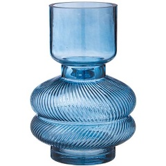 Изображение товара Ваза LEFARD "fusion" blue, 15х14х 22 см.