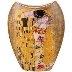 Изображение товара Ваза LEFARD Поцелуй 25,5 см из тонкостенного фарфора с золотым декором