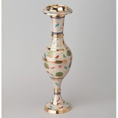 Изображение товара Ваза LEFARD резная 34 см из латуни с богатой отделкой интерьера