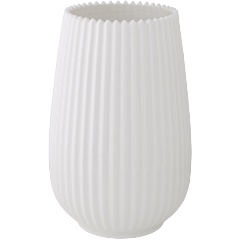Изображение товара Ваза Tkano белая из коллекции Edge 20 см фарфор для цветов и сухоцветов