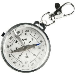 Изображение товара Туристический компас К47В с карабином и фиксатором стрелки