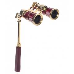 Изображение товара Бинокль театральный Veber Opera БГЦ 3x25 лорнет, красный/золотой