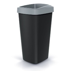 Изображение товара Ведро для мусора Keden COMPACTA Q, 25 л, с крышкой, светло-серый (NSBO25-429U) (Уценка)