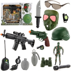 Изображение товара Игровой набор VELD CO 101388 Военный с оружием и аксессуарами