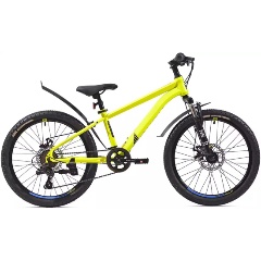Изображение товара Подростковый велосипед Rush Hour 22" NX 305 DISC ST желтый рама 12" 6ск