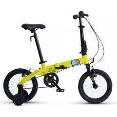 Изображение товара Детский складной велосипед Maxiscoo S007 Стандарт 14" желтый