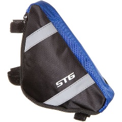 Изображение товара Велосумка STG мод. 12490 размер. M под раму,треугольная, черная/серая.