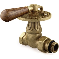 Изображение товара Вентиль SR Rubinetterie Belle Epoque 1/2” на подачу прямой, ручной регулировки, цвет бронза
