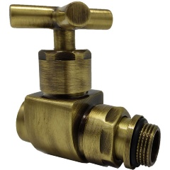 Изображение товара Вентиль SR Rubinetterie прямой (крест) Prestige & Minimal 1/2", цвет бронза