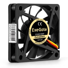 Изображение товара Вентилятор для корпуса ExeGate ExtraSilent ES06010B3P 12В DC 60x60x10мм 3pin (EX297026RUS)