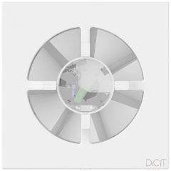 Изображение товара Вентилятор вытяжной DICITI AEON 5C D125 обратный клапан белый 125 мм