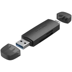 Изображение товара Картридер Vention USB 3.0 A+C (SD+TF) черный