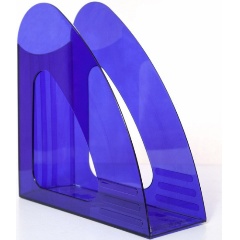 Изображение товара Вертикальный накопитель Attache 90мм прозрачный синего цвета