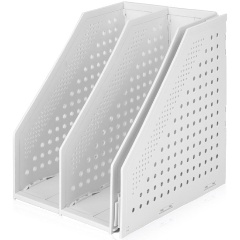 Изображение товара Накопитель вертикальный Deli 78995Grey складной 3 отделения серый