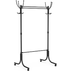 Изображение товара Вешалка гардеробная Nika черный 1160х765х1725мм, ВГ90-6/Ч