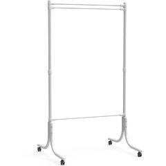 Изображение товара Гардеробная вешалка Nika ВГ90/МБ металлическая белая с колёсами