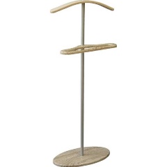 Изображение товара Вешалка костюмная Мебелик Дэви 3 Металлик/Дуб сонома напольная стильная и устойчивой