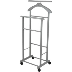 Изображение товара Вешалка костюмная на колесах Мебелик В 22Н серый