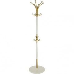 Изображение товара Вешалка напольная МЕБЕЛИК Д 1 золото/ слоновая кость