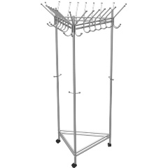 Изображение товара Вешалка напольная МЕБЕЛИК на колесах Пико 21 металлик