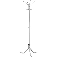 Изображение товара Напольная металлическая вешалка Мебелик Пико 3 белая, надежность и практичность