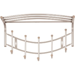 Изображение товара Вешалка настенная Nika Haushalt бежевый металлик 525х300х235мм, НВН1/BG