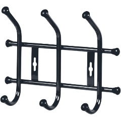 Изображение товара Вешалка настенная Nika черный 280х215х85мм, ВНТ3/Ч