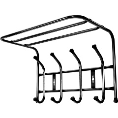 Изображение товара Вешалка настенная Nika черный 405х265х245мм, ВП4/Ч