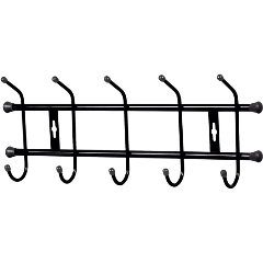 Изображение товара Вешалка настенная Nika черный 485х180х67мм, ВН5/Ч