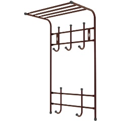 Изображение товара Вешалка настенная Nika медный антик 410х255х745мм, ВПТ5/А