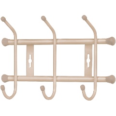 Изображение товара Настенная вешалка Nika ВН3 в бежевом металике с 3 крючками