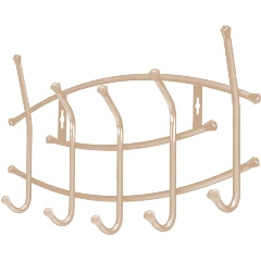 Изображение товара Настенная вешалка Nika ВНП3 Бежевый металлик - сталь, устойчивое покрытие
