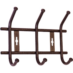 Изображение товара Вешалка настенная Nika ВНТ3М, 3 крючка, медный антик (ВНТ3М/А)