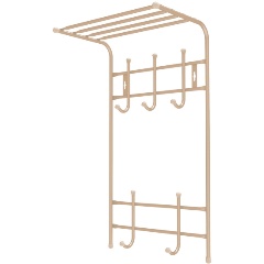 Изображение товара Вешалка настенная Nika ВПТ5/БЖ бежевый металлик