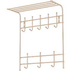 Изображение товара Вешалка настенная Nika бежевый металлик (ВПТ8/БЖ)