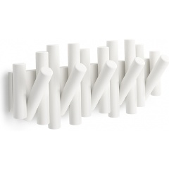 Изображение товара Вешалка настенная Umbra Picket, 5 крючков, белая