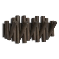 Изображение товара Вешалка настенная Umbra PICKET состаренный орех