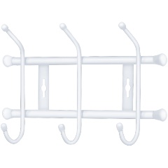 Изображение товара Настенная вешалка ВН3 Nika белый с 5 крючками и полкой