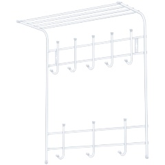 Изображение товара Вешалка настенная ВПТ8 Nika матовый белый (ВПТ8/МБ)