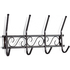 Изображение товара Вешалка настенная Sheffilton Грация 1/4 черный/черный (металл/пластик)