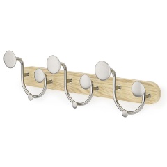 Изображение товара Вешалка Umbra настенная Melody, натуральное дерево/никель