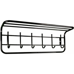 Изображение товара Вешалка настенная ЗМИ с полкой 80 см, черный (ВСП7 ч)