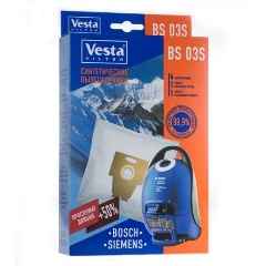Изображение товара Пылесборник Vesta filter BS03S для пылесосов Bosch Ergomax, Siemens Dynapower