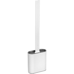 Изображение товара Ерш для туалета VETTA 10х36 см, силиконовый, на стену, полипропилен, белый (463-256)