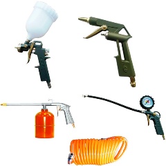 Изображение товара Набор пневмоинструмента Вихрь НП-5 - универсальный набор для работы с сжатым воздухом