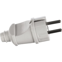 Изображение товара Вилка прямая IN HOME с заземл. 16А 4140 бел. ASD, 4690612000565