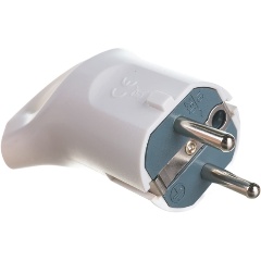 Изображение товара Вилка ЭРА V3 16А с заземл. с кольцом непрямой ввод (10/200/6000) бел. Б0019186